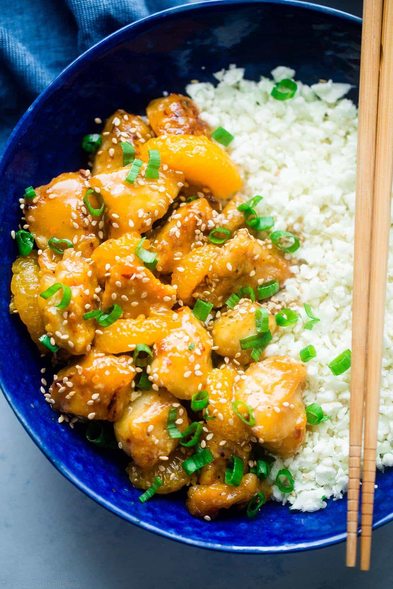 Whole30 Orange Chicken - This 30 minute, paleo orange chicken is so much better and healthier than takeout! It's a quick and easy, whole30 compliant dinner that the whole family will love! | Foodfaithfitness.com | @FoodFaithFit